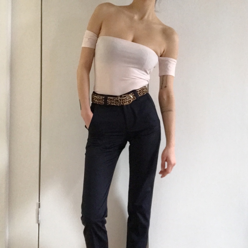 Reformation Lita top in off white pink XS